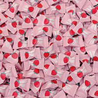 Bonbons durs compressés sans sucre saveur fraise Xiaokeora, emballage personnalisé, bonbons menthes fraîches roses, prix usine