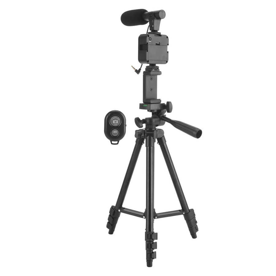 KIT-05LM Smartphone Vlogging Kit Video Recording Equipment with Tripod Fill Light Shutter for Camera Phone Youtube Tiktok live