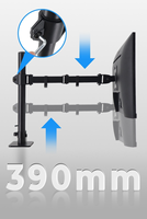 Support d'écran ergonomique à clipser sur moniteur d'ordinateur