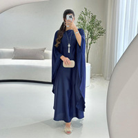 Abaya pour femmes, robe musulmane 2022, Abaya noire de Dubaï, robe maxi en gros, robe musulmane de Dubaï