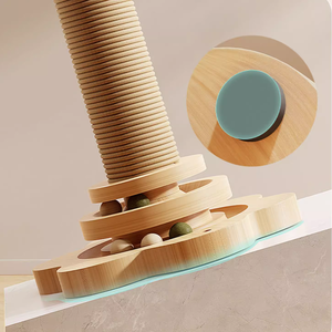 ShuangYuan grosir pohon kucing tinggi kucing besar perakitan mudah tahan lama desain Sisal kayu Post goresan kucing Modern/Klasik - Product Image 2