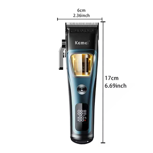 Recortadora de Pelo Eléctrica Profesional con Rotor Externo, Pantalla Digital, Batería Integrada de 1200-2500mAh, 1-3h de Autonomía, Acero Inoxidable - Product Image 6