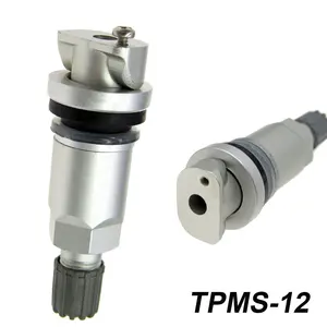 Vástago de válvula de neumático de coche, accesorio de aleación de aluminio para TPMS, sensor a presión, sin cámara, válvulas de llanta, serie tpms