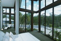 Volet de fenêtre à persiennes réglable en aluminium et verre trempé avec moustiquaire amovible, ouverture horizontale, ventilation et protection anti-UV