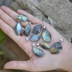 Cliobeads All kinds of shape Level A grade natural gemstone labradorite pendant for jewelry making