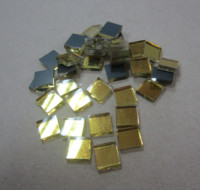 Gold Glass Mosaic Mini Small Mirrors Cut Pieces for Crafts Glass Mirror Mosaic Piece for Diy