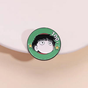 Badge de revers en métal de style anime Love <span class=keywords><strong>Drama</strong></span>, vente en gros, pas cher, noir et blanc, style bande dessinée, épingles en émail doux en stock - Product Image 6