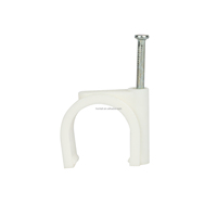 Chine Usine Câble Clip Fabricant Assurance Qualité PE Haute Qualité Plat Câble Clips Câble Clou Clips Taille Noir Blanc