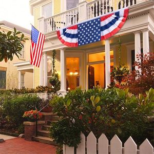 Banderines Patrióticos Americanos en Oferta, Guirnaldas de Banderas para el 4 de Julio, Día de la Independencia de EE. UU., Abanico Plegable Portátil con Impresión Serigráfica - Product Image 6