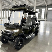 Voiturette de golf électrique tout-terrain pour la chasse, avec châssis en aluminium, pneus complets, accessoires et pièces de rechange pour la patrouille des centres de villégiature