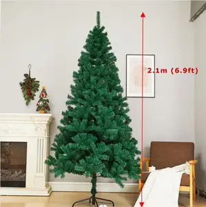 Arbres de Noël artificiels de 180cm (6 pieds) sur un tronc naturel Décoration de maison/fête/vacances/bureau/festival