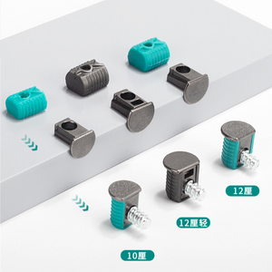 Đồ nội thất Chất lượng cao gỗ Fastener kết nối Bolt cam Kệ nhựa hỗ trợ kết nối đồ nội thất phụ kiện phần cứng - Product Image 3