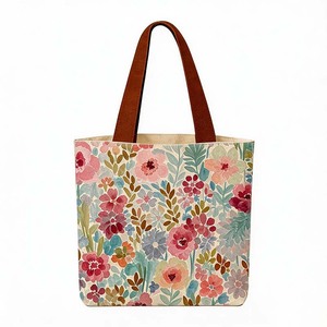 Bolsas <span class=keywords><strong>de</strong></span> Compras para Mujer, <span class=keywords><strong>de</strong></span> Algodón, para Uso Diario, Gran Capacidad, con Logotipo Personalizado, Superventas - Product Image 2
