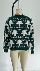 Customized Women Sweater <strong>Dress</strong> Red <strong>Christmas</strong> Cartoon Jacquard Knit Slim Korean Fashion Soft Warm Autumn Winter Pullover - Product Image 4