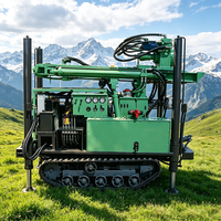 Pompe à engrenages pneumatique légère MKDQZ-160 pour forage de puits d'eau diesel, machine sur chenilles facilement déplaçable pour l'irrigation des vergers