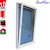 Ventana Abatible y Giratoria de Aluminio con Doble Acristalamiento, Eficiente en Energía, Personalizada para Viviendas Residenciales