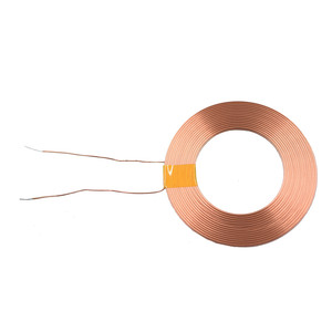 Petite bobine d'<span class=keywords><strong>induction</strong></span> sans fil Qi 50uH en cuivre TX RX pour chargeur, bobine de réception à <span class=keywords><strong>induction</strong></span> 12V - Product Image 1