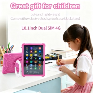 Nouvelle tablette éducative Android 15 de 10,1 pouces avec écran capacitif, Wi-Fi 5G, résistance aux chutes pour enfants, étuis rose et bleu - Product Image 2