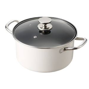 Olla para Sopa Midea de 24 cm y 5 L de Capacidad Profunda para Cocinar Pollo Entero, Color Blanco - Product Image 6