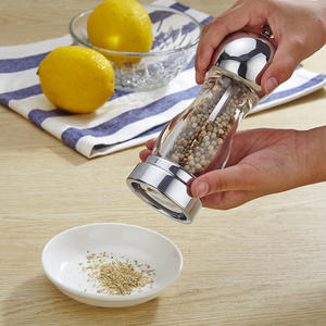 Molinillo de Pimienta y Café Manual de Cerámica con Cabeza Redonda BB014 para Cocina, Botella de Condimento Acrílica, Venta al por Mayor - Product Image 6