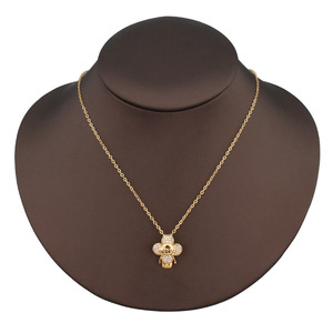 Juego de Joyería de Latón con Collar, Anillo y Aretes en Forma de Abejita, Estilo Palacio Europeo Americano, Más Vendido, para Accesorios Diarios - Product Image 2