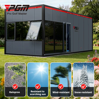 PGM YGF001 Installation Mondiale Porte-à-Porte Personnalisée pour Extérieur, Maison, KTV, Cinéma, Décoration de Luxe, Simulateur de Golf 3D, Véranda