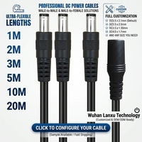 Câble d'extension d'alimentation CC à connecteur barillet 12V mâle-mâle et mâle-femelle 5,5x2,1mm, 5,5x2,5mm, 4,0x1,7mm, 3,5x1,35mm de 1m, 2m, 3m, 5m, 10m