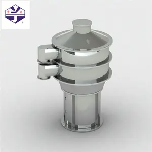 Peneira vibratória rotativa para máquina de peneira redonda de qualidade alimentar para separar grânulos de chá e pó