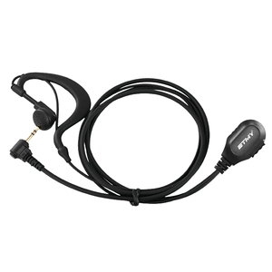 Auricular con micrófono PTT y conector de 2.5mm en forma de G de ETMY para radios portátiles Talkabou T100 T260 T465 T600 Retevis RT22 - Product Image 1