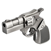 Clé USB haute vitesse USB2.0 USB3.0 en métal, modèle revolver, clé USB créative en forme de pistolet en alliage de zinc, prise en charge de l'impression de logo OEM