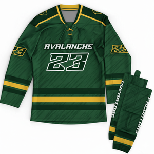 Maillot de hockey sur glace pour adultes personnalisé maillot de hockey sur glace en polyester avec impression par sublimation logo graphique maillot de hockey sur glace pour jeunes ensemble de chaussettes de hockey - Product Image 4