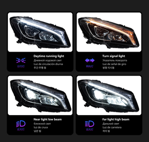 JY pour Mercedes-Benz CLA W117 2017 à <span class=keywords><strong>2019</strong></span>, phares avant à LED, feux de jour, mise à niveau de haute qualité - Product Image 5