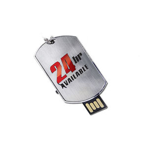 Pen Drive USB 2.0 de Metal com Logotipo a Laser Grátis, Capacidade de 1GB, 2GB, 4GB, 8GB, 16GB, 32GB, 64GB, com Colar para Presente - Product Image 2