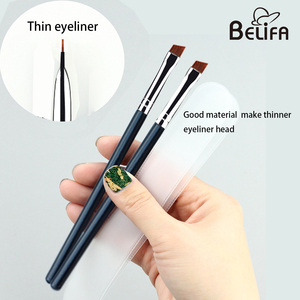Pinceles de <span class=keywords><strong>Maquillaje</strong></span> Angulares Delgados para Tinte, con Logotipo Personalizado, Marca Privada, Pincel Plano para Cejas, Delineador, Corrector y Tinte de Cejas - Product Image 5