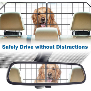 New có thể điều chỉnh lớn Pet Divider rào cản nặng dây lưới phổ quát phù hợp với xe separator Dog Car rào cản - Product Image 3