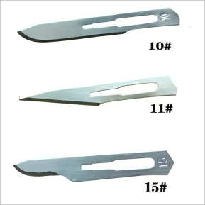 डिस्पोजेबल मिनी सर्जिकल ब्लेड चाकू मैनुअल स्टेरिल स्टेनलेस स्टील टिकाऊ मशीन-संचालित धातु आधार - Product Image 5