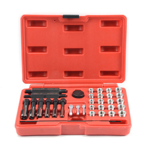 33-Piece Thread Repair Kit Alloy Steel 1/4 In <b>Socket</b> Drive For Auto Mechanical Repair - Product Image 2