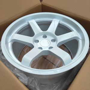 Forgex ล้ออลูมิเนียมฟอร์จ6061ความเร็วสูงสีขาว5X120 5X114.3 <span class=keywords><strong>18</strong></span>นิ้วล้อ jdm <span class=keywords><strong>Te37</strong></span>สำหรับ Toyota <span class=keywords><strong>ขอบ</strong></span> Gr86 Lexus Audi BMW Benz - Product Image 1