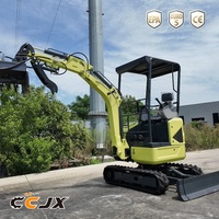 Mini-excavatrice CE EPA de 1,8 tonne, mini-excavatrice diesel Kubota, mini-excavatrice multifonctionnelle, petite pelle avec accessoires en option à vendre