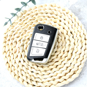 Pour Skoda Octavia A7 Kodiaq pour <span class=keywords><strong>Seat</strong></span> Ateca <span class=keywords><strong>Leon</strong></span> FR <span class=keywords><strong>2</strong></span> Ibiza étui à clés de voiture en TPU pour VW Volkswagen Polo Golf 7 MK7 VII Tiguan MK2 - Product Image 5