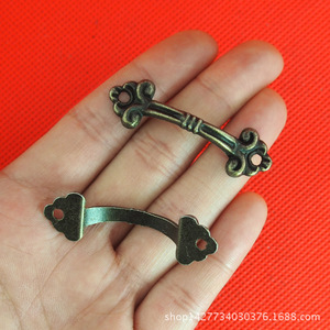 มือจับตู้ลิ้นชักขนาดเล็ก A17 ทำจากโลหะผสมโบราณ ทนทาน ใช้ตกแต่งได้ - Product Image 3