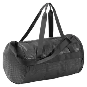 定制重型大型健身旅行行李袋防水黑色尼龙男士运动健身房行李袋