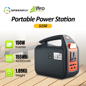 JJPRO GREENFLY portatile onda sinusoidale pura litio ferro fosfato batteria 150W uso esterno ad alta efficienza centrale elettrica - Product Image 2