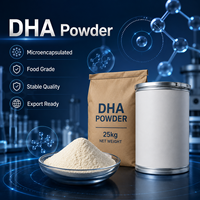 DHA en Polvo 20% Ácidos Grasos Omega 3 Microencapsulados, Aceite de Pescado Extraído con Solvente, Color Amarillo Claro, para Fórmula Infantil y Dietética