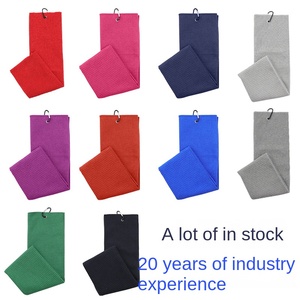 <span class=keywords><strong>Serviette</strong></span> de sport carrée à séchage rapide, motif ananas uni, triple pliage, en microfibre gaufrée, brodée, pour le golf et la plage - Product Image 2