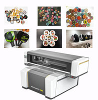 Nouvelle imprimante à plat numérique semi-automatique à jet d'encre UV Ricoh HC-7151 pour l'impression de papier d'emballage cosmétique 1200 dpi