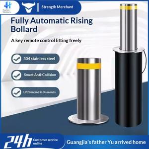 Poteau de signalisation routière hydraulique intelligent en acier inoxydable, anti-collision, à levage automatique - Product Image 1