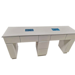 Meubles de salon de beauté, table de manucure de bureau d'ongles de bonne qualité avec <span class=keywords><strong>aspirateur</strong></span> - Product Image 1