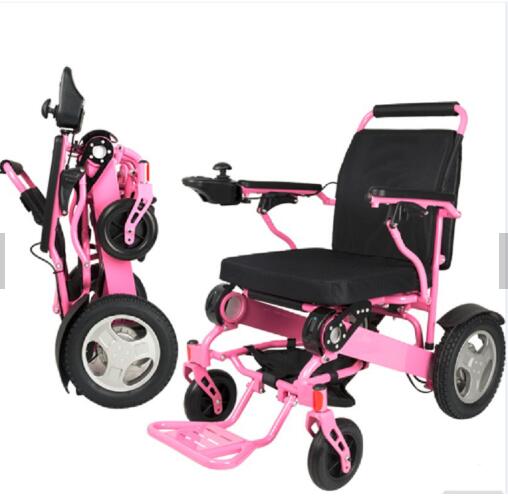 Роскошное складное компактное инвалидное кресло для мобильности, легкое складное Электрическое Кресло для переноски