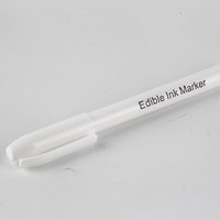 Vente d'usine divers Mini colorants alimentaires largement utilisés marqueurs comestibles cadeau 6mm stylo de peinture noir plat effaçable à sec et effaçable à l'eau double pointes